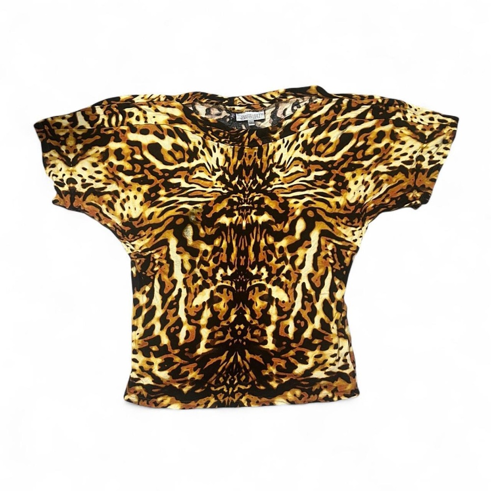 Jennifer Lopez Animal Print Top